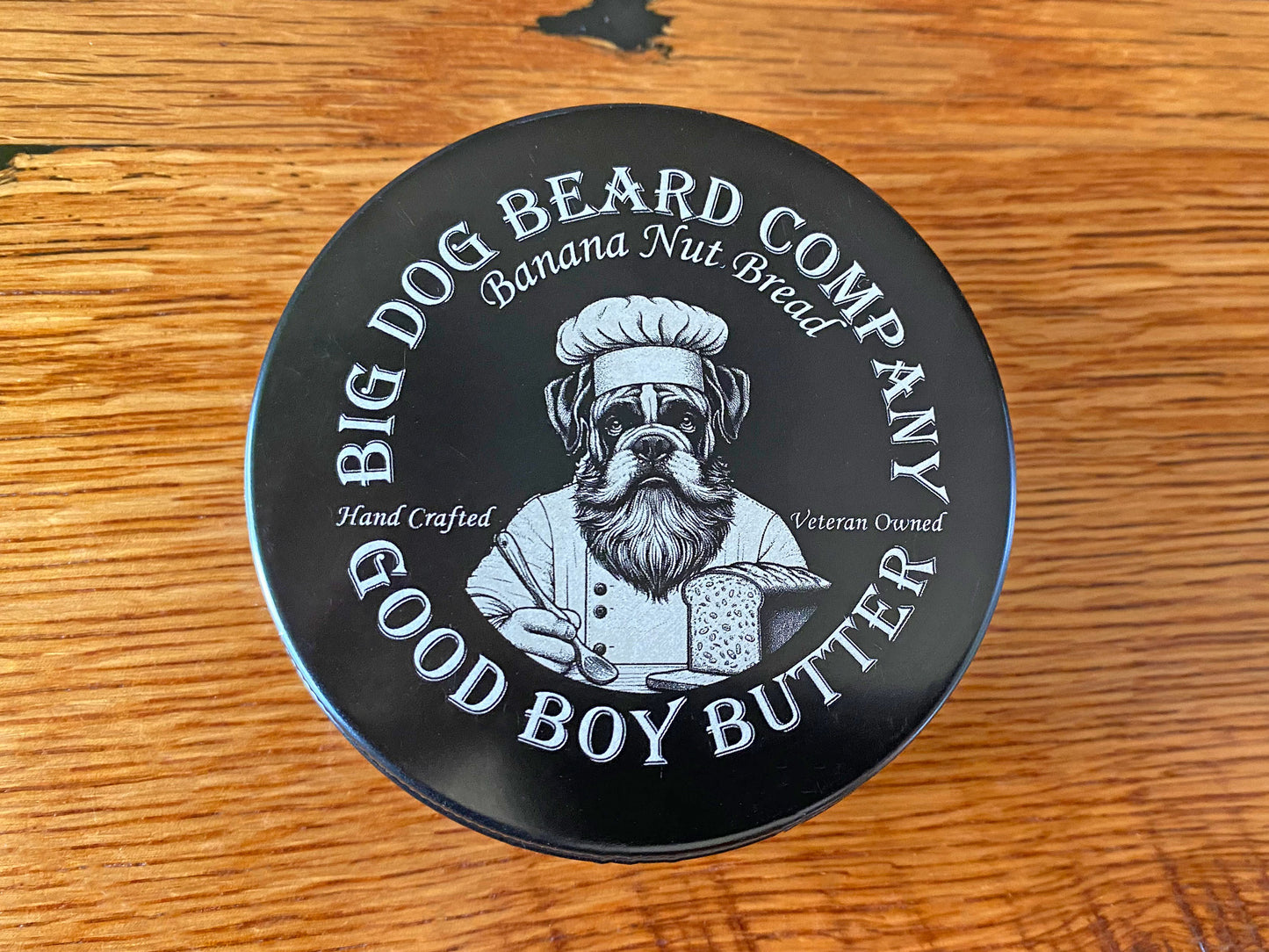 Banana Nut Bread GOOD BOY Beard Butter by Big Dog Beard Company Top View