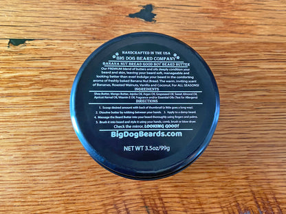 Banana Nut Bread GOOD BOY Beard Butter by Big Dog Beard Company Bottom View