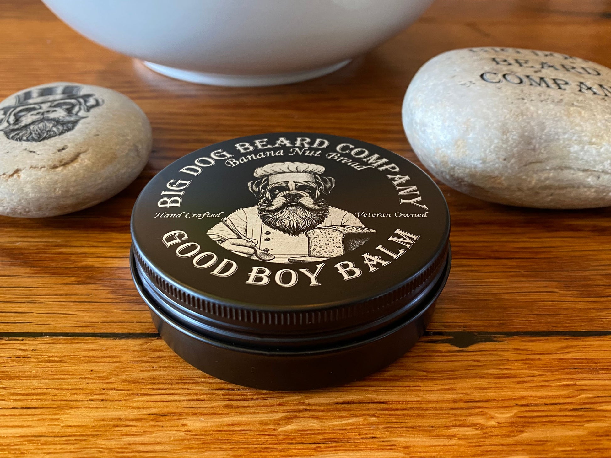 Banana Nut Bread GOOD BOY Beard Balm by Big Dog Beard Company Front View