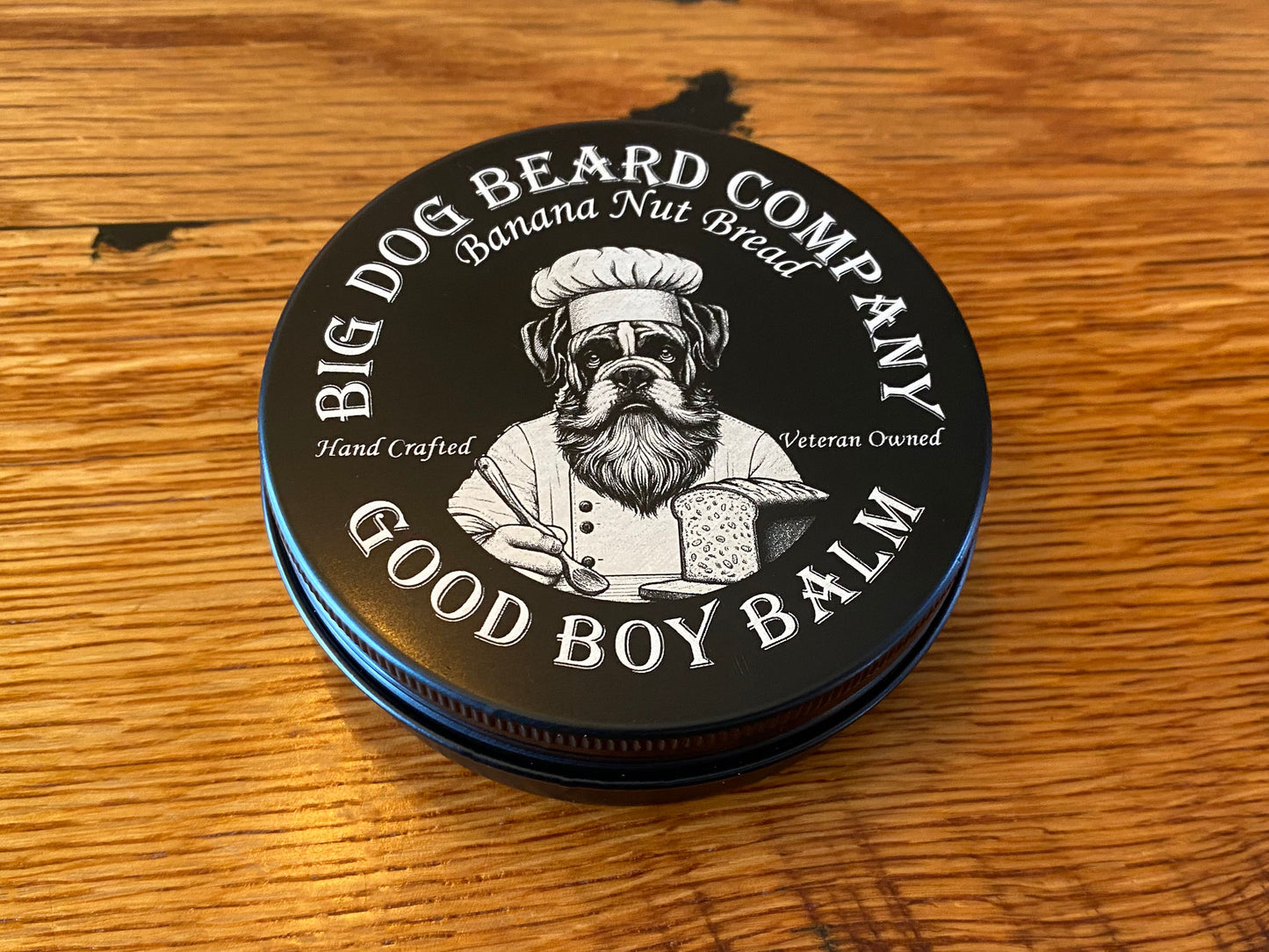 Banana Nut Bread GOOD BOY Beard Balm by Big Dog Beard Company Top View