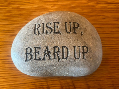 Big Dog Beard Company Beard Stones – Laser Engraved - Inspirational Beard Witticisms & GOOD BOY Logo Stone Collection