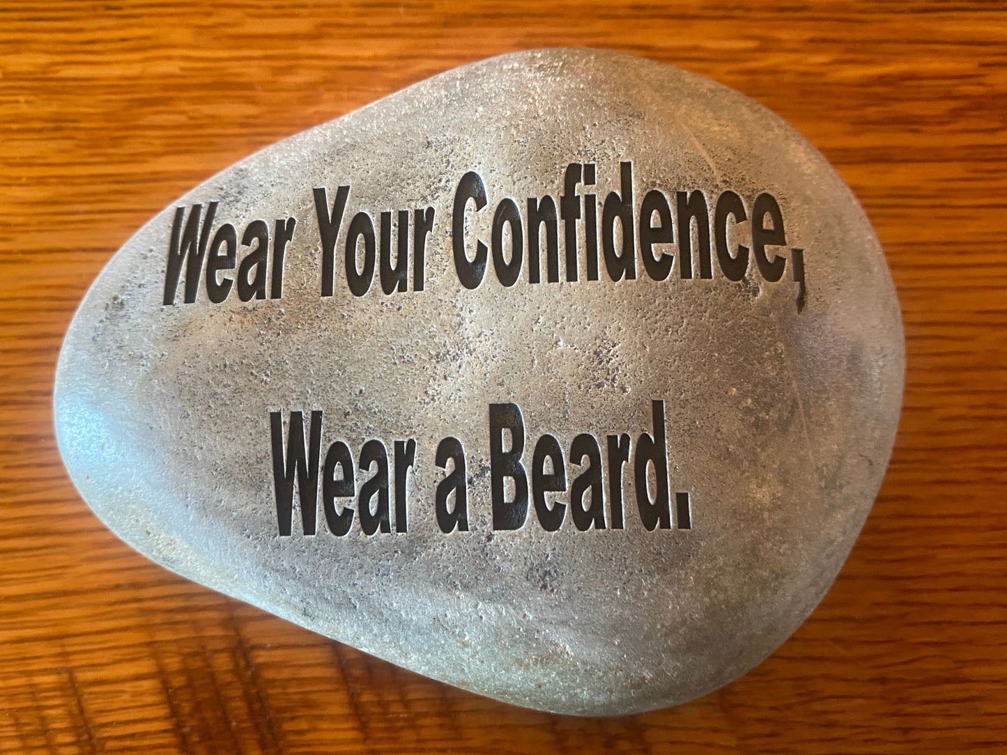 Big Dog Beard Company Beard Stones – Laser Engraved - Inspirational Beard Witticisms & GOOD BOY Logo Stone Collection