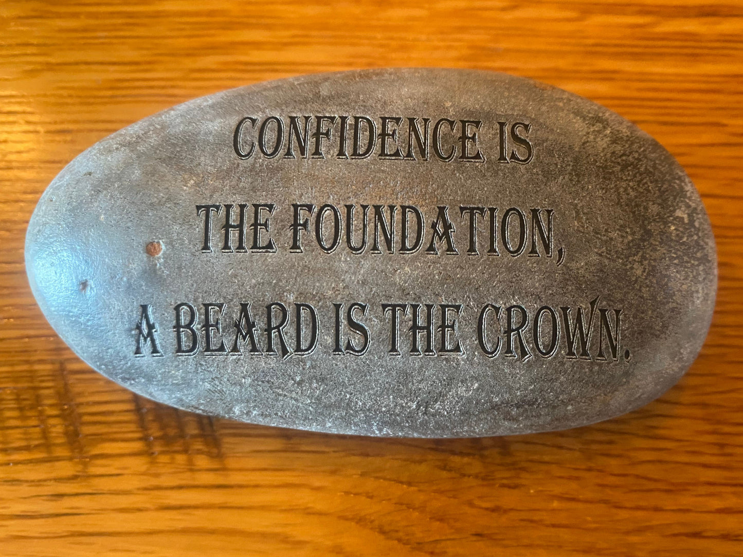 Big Dog Beard Company Beard Stones – Laser Engraved - Inspirational Beard Witticisms & GOOD BOY Logo Stone Collection