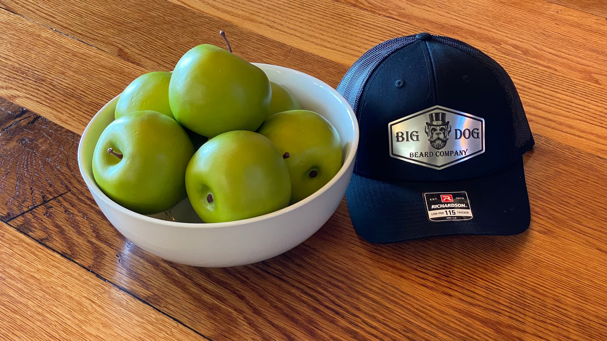 GOOD BOY Logo Ball Cap by Big Dog Beard Company  on tabletop