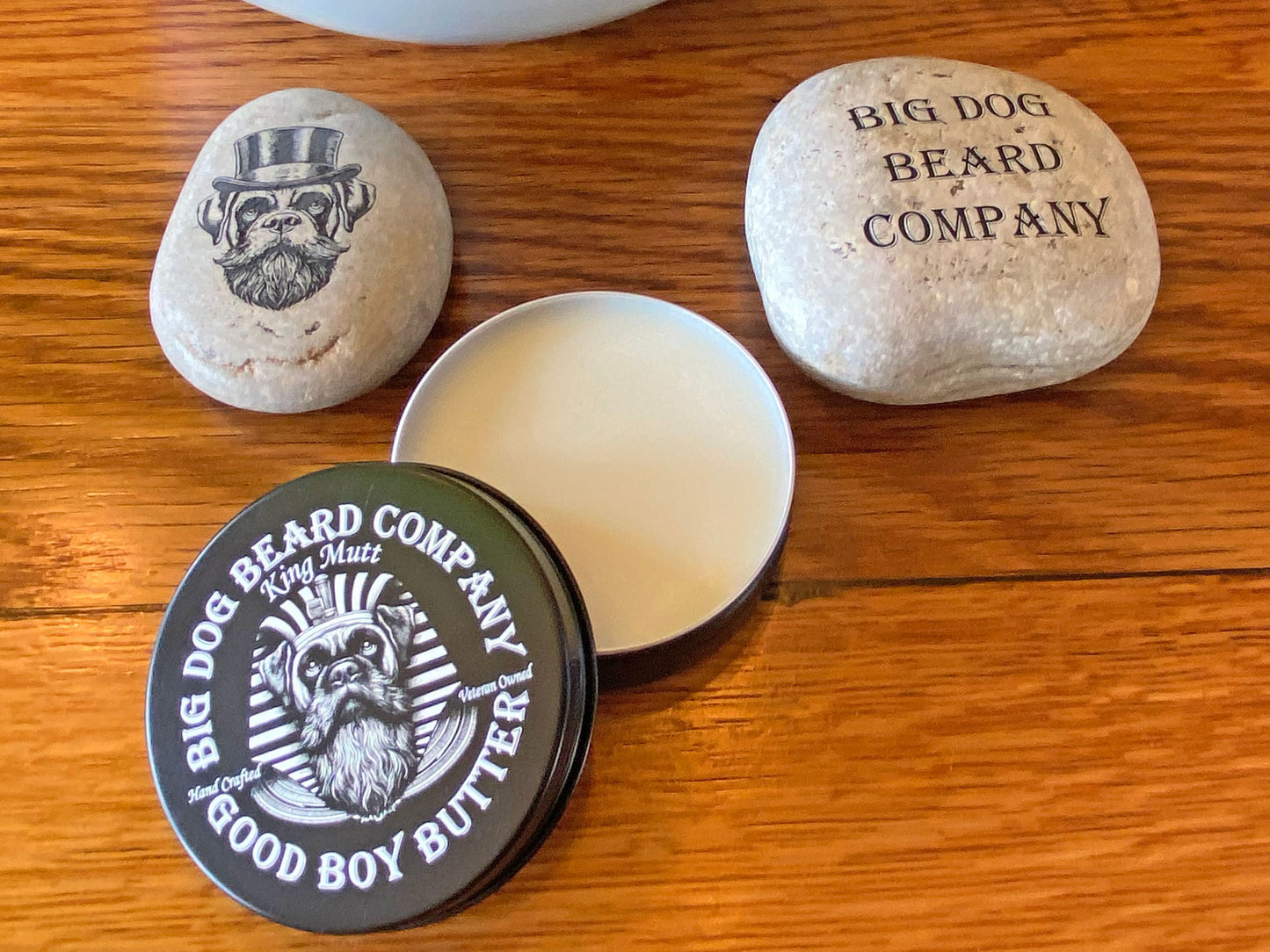 Big Dog Beard Company King Mutt Good Boy Beard Butter, offering a luxurious scent profile with a nod to classic scents from afar.