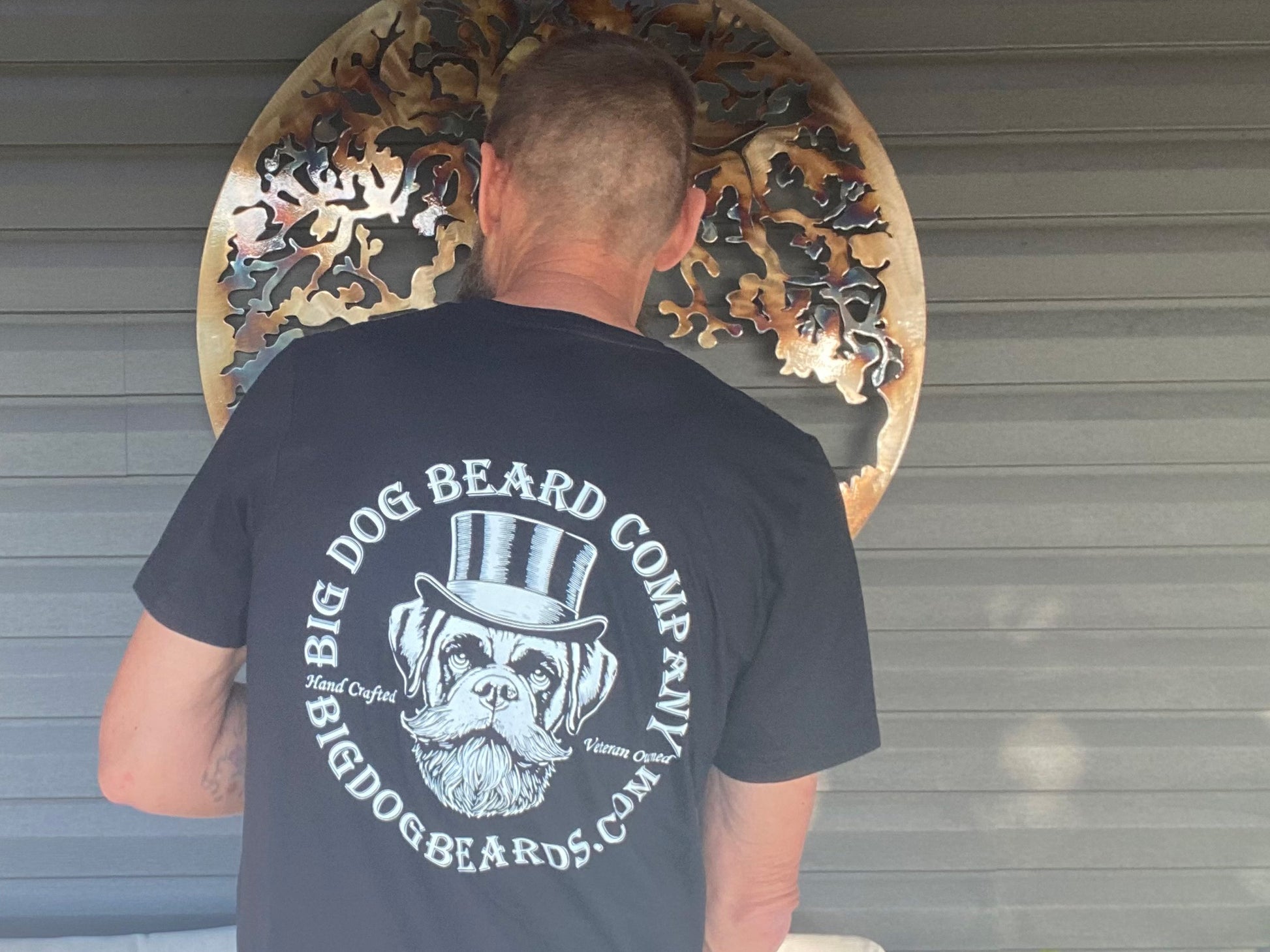 Big Dog Beard Company GOOD BOY Logo T-Shirt rear view