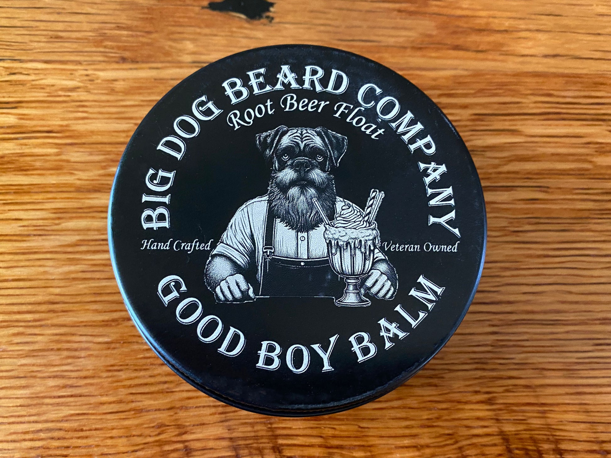 Root Beer Float GOOD BOY Beard Balm by Big Dog Beard Company, Top  View